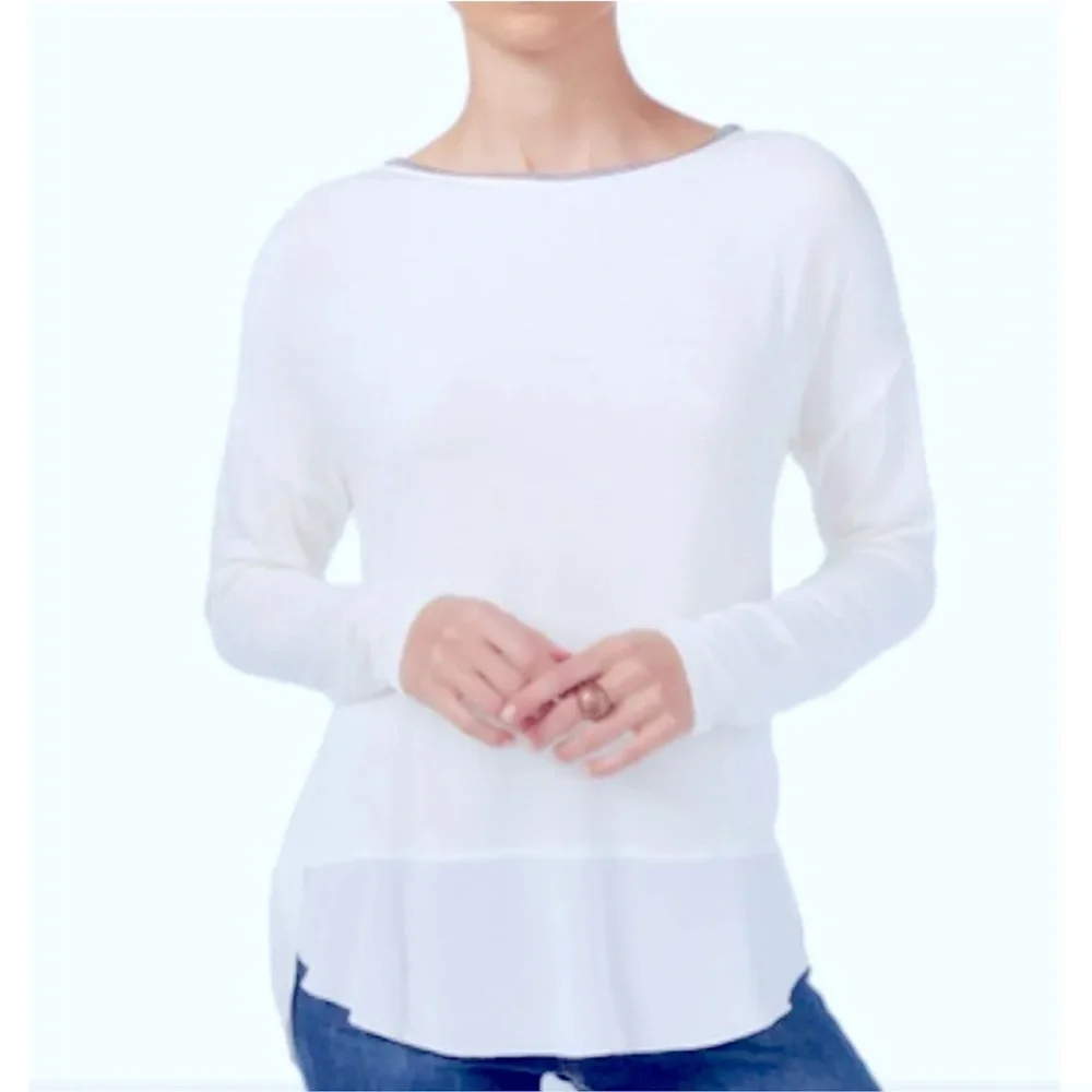 FABIANA FILIPPI Elegant White Cotton Knit Top - Picture 1 of 5